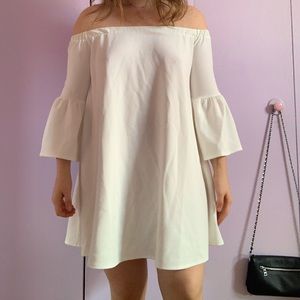 ASOS Off Shoulder Dress with Bell Sleeve